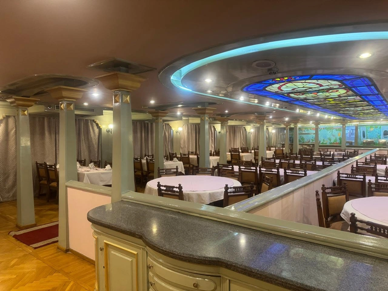 Restaurant aboard the MS Sultan Hassan Nile Cruise Nile cruise